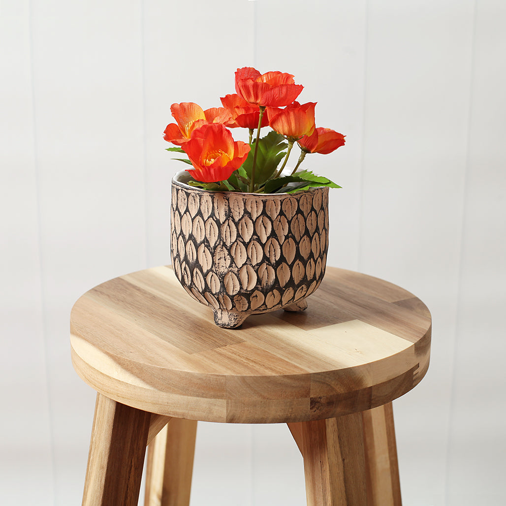 Embossed Leaf Planter