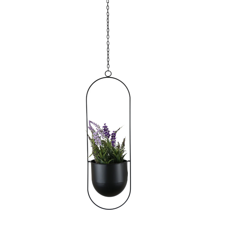 Contemporary Metal Hanging Planter