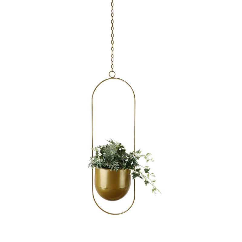 Contemporary Metal Hanging Planter