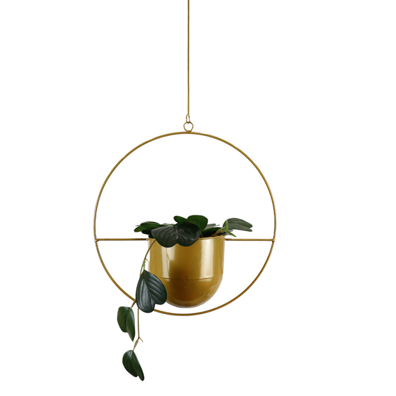Contemporary Metal Hanging Planter