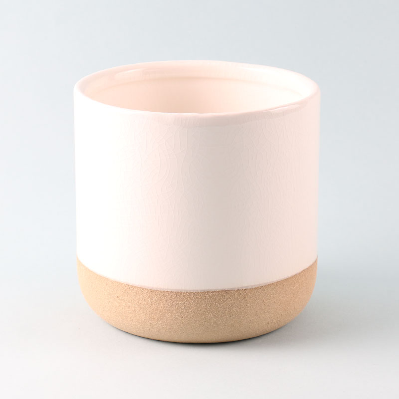Straight Antiqued Ceramic Pot