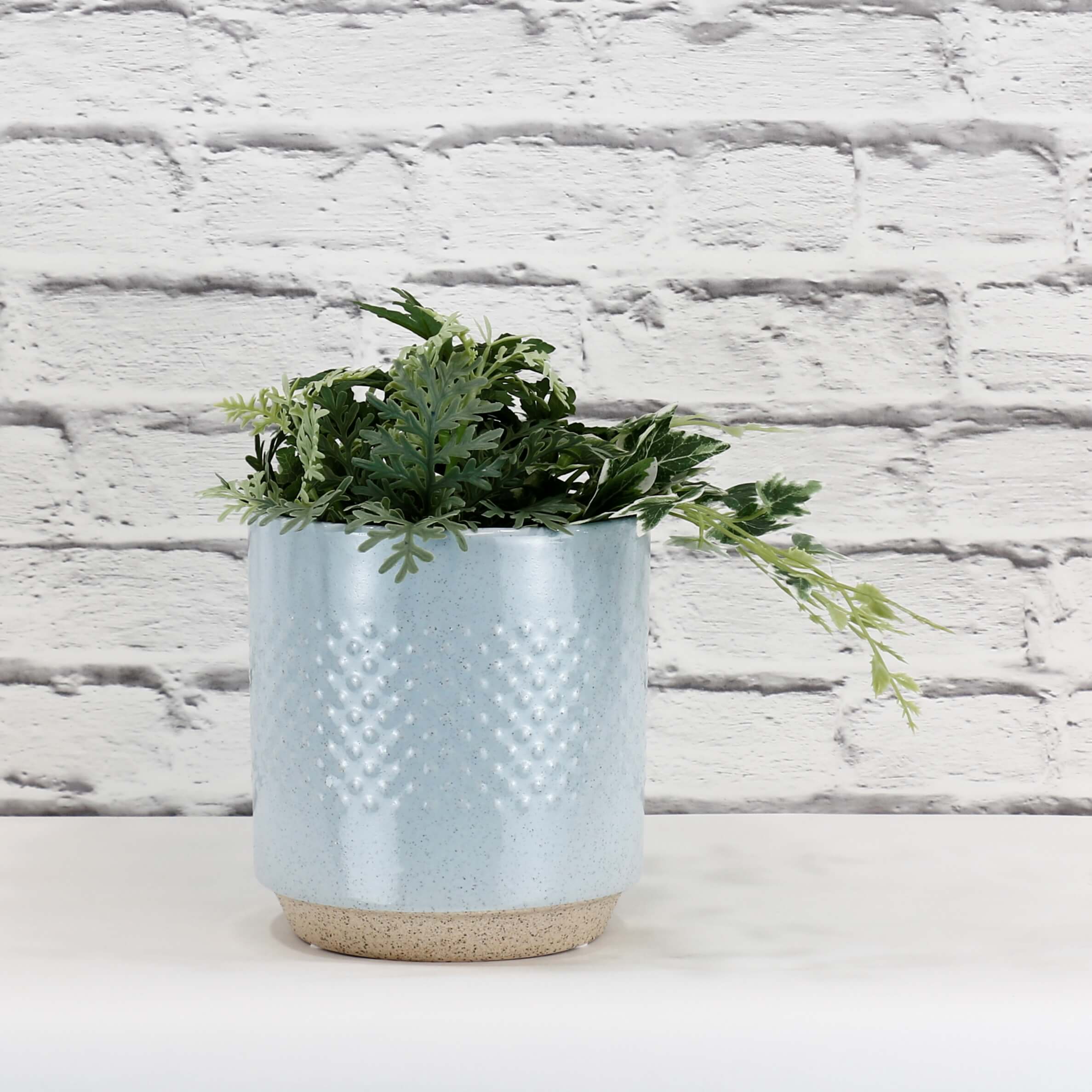 Embossed Ceramic Spot Pots