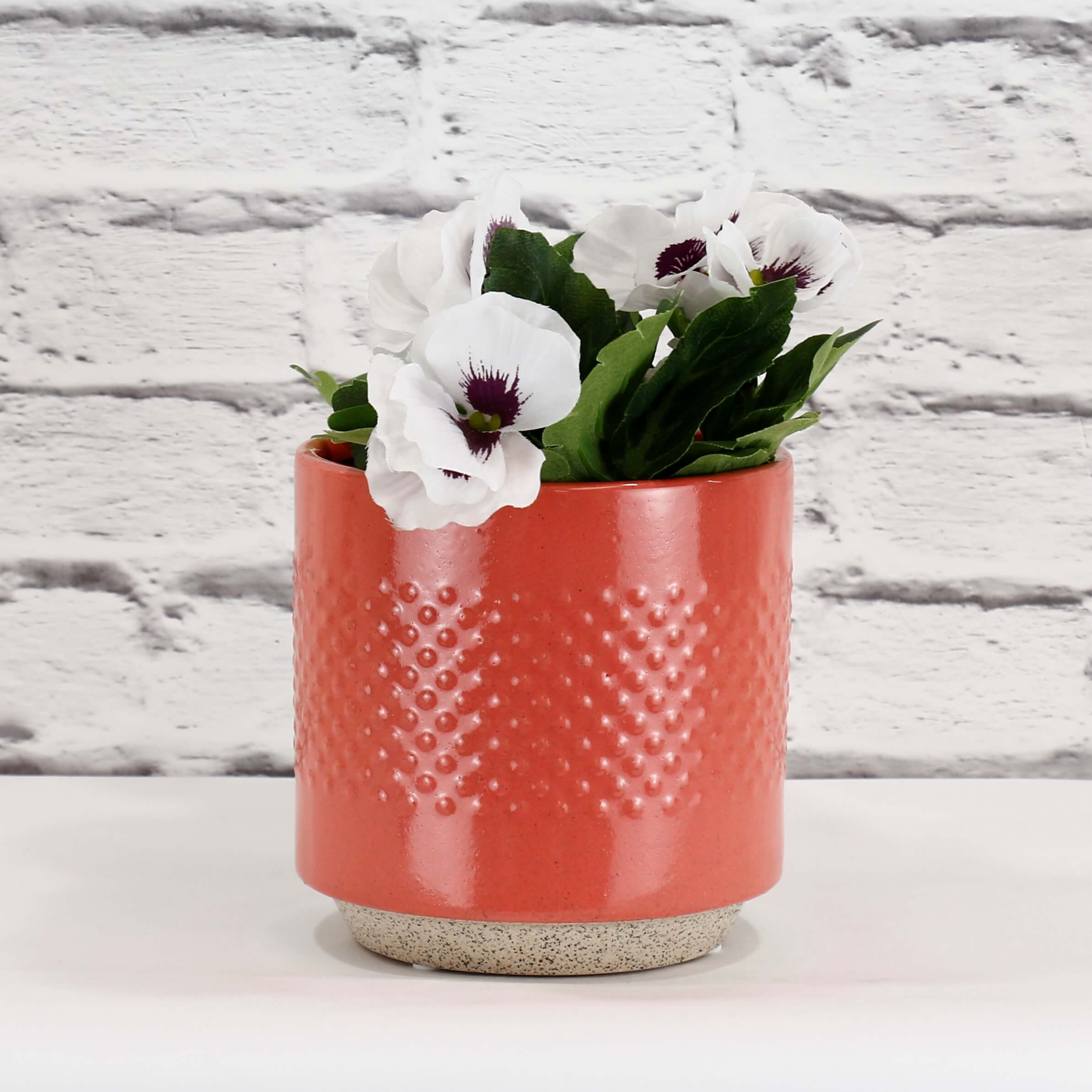Embossed Ceramic Spot Pots