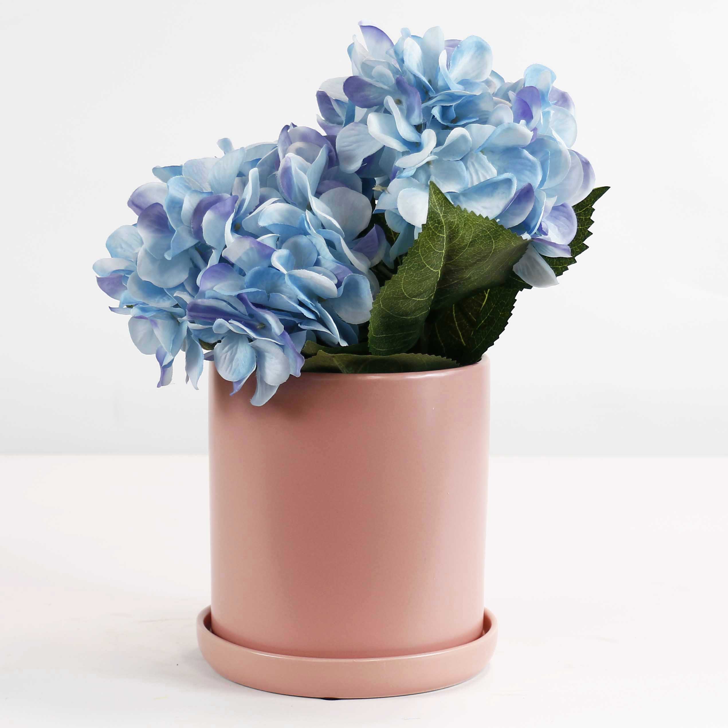Cylinder Pots With Saucers