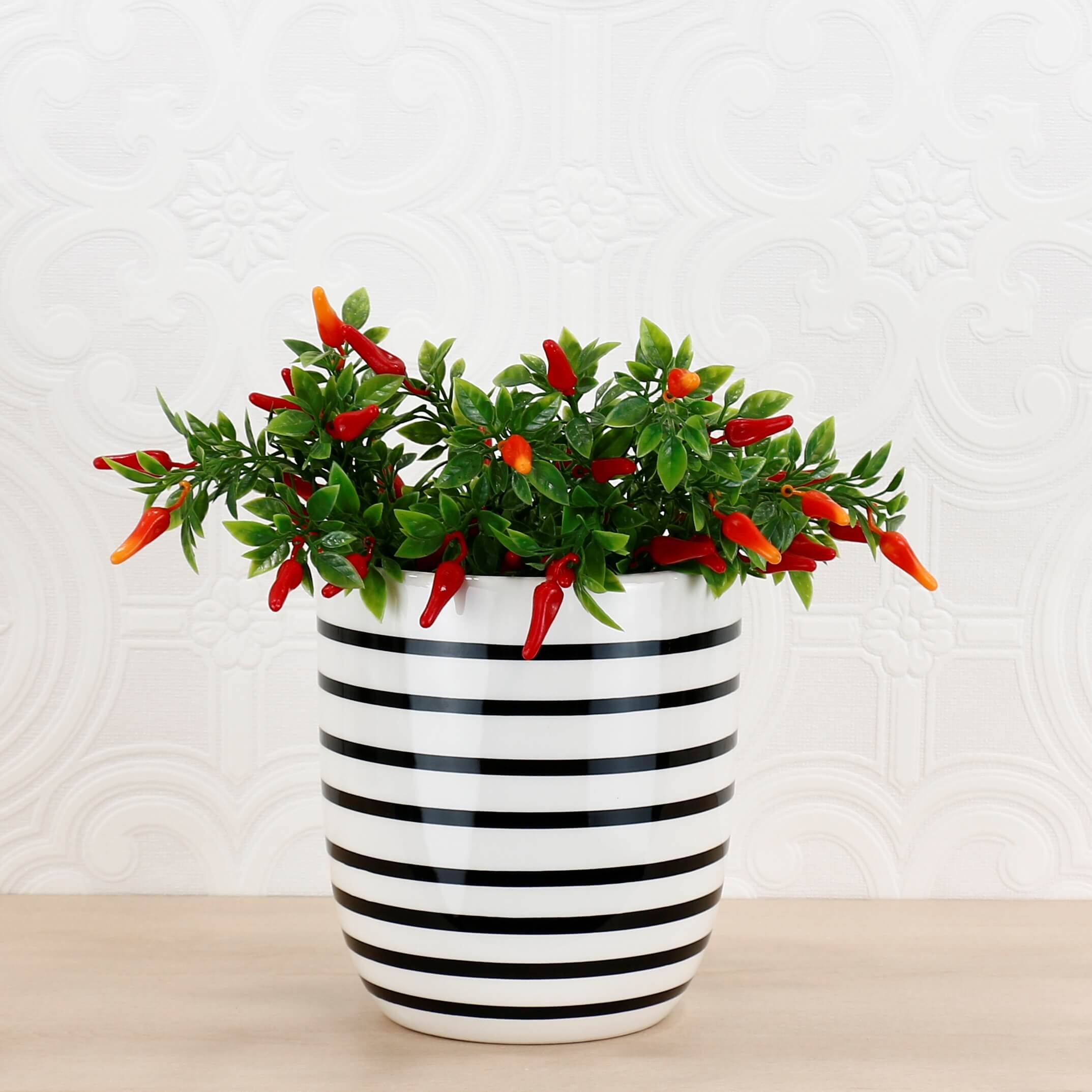 White Banded Pot