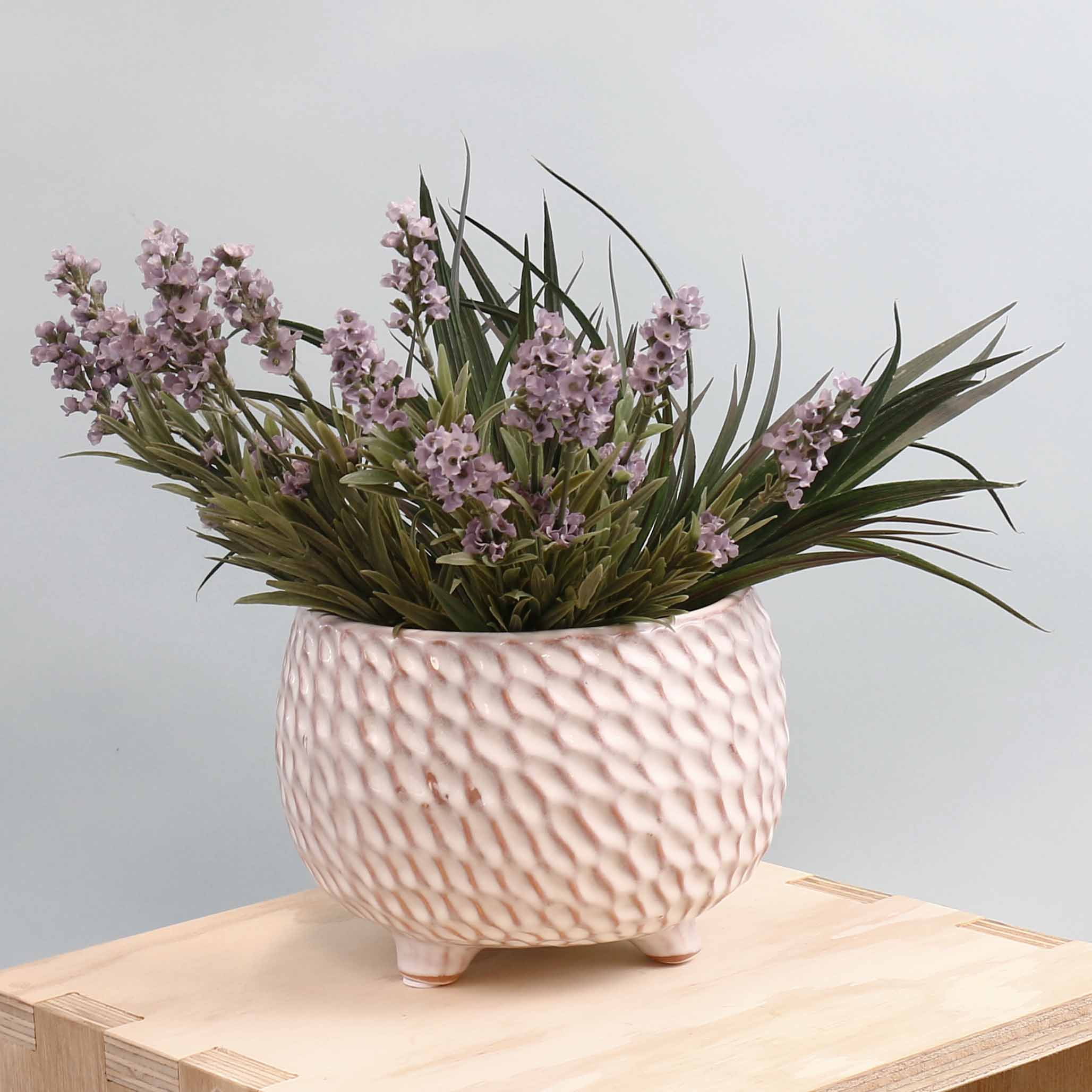 Woven Texture Fine Ceramic Pot