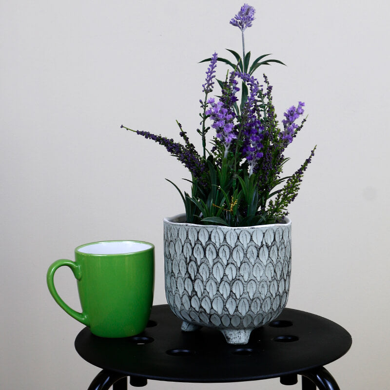 Embossed Leaf Planter