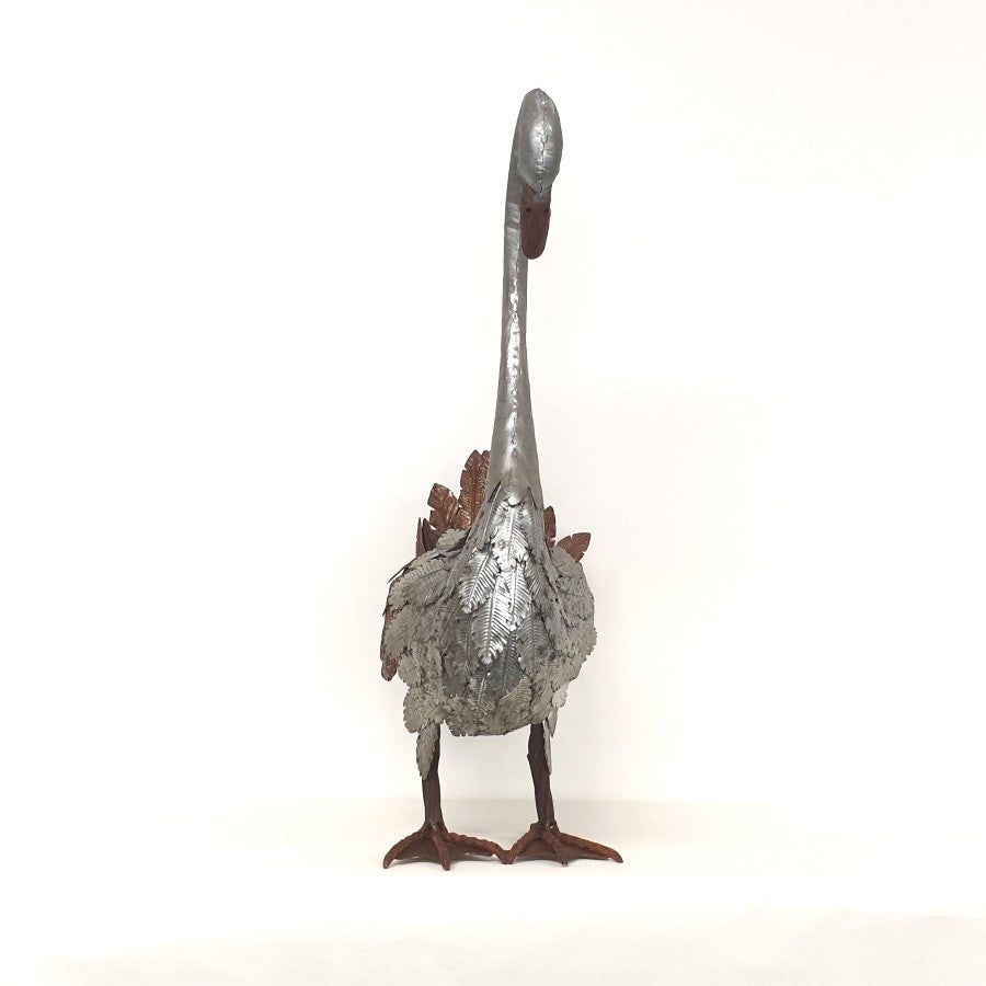 Silver Swan Garden Decor