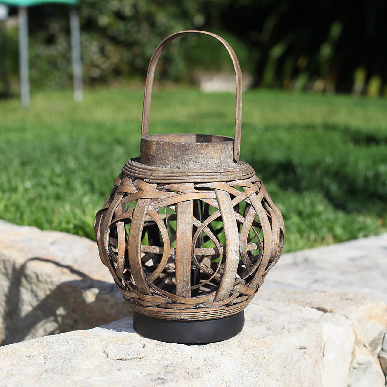 Bamboo Lantern With light