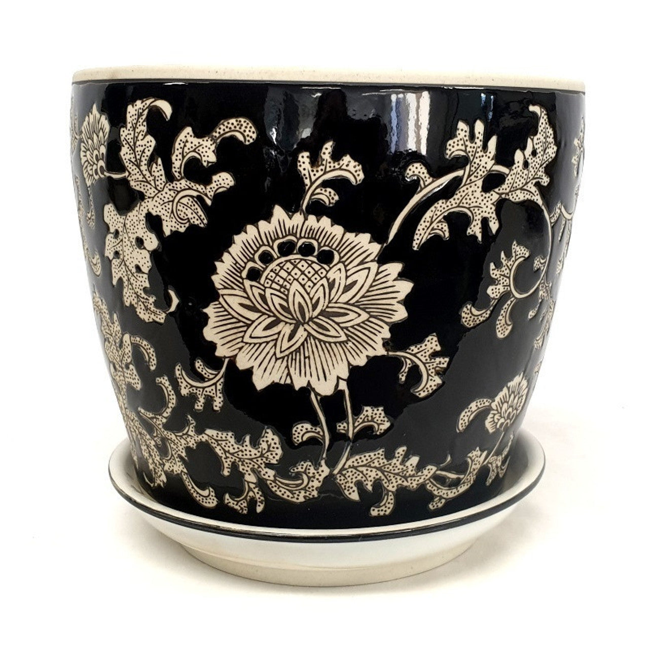 Chrysanthemum Ceramic Planter