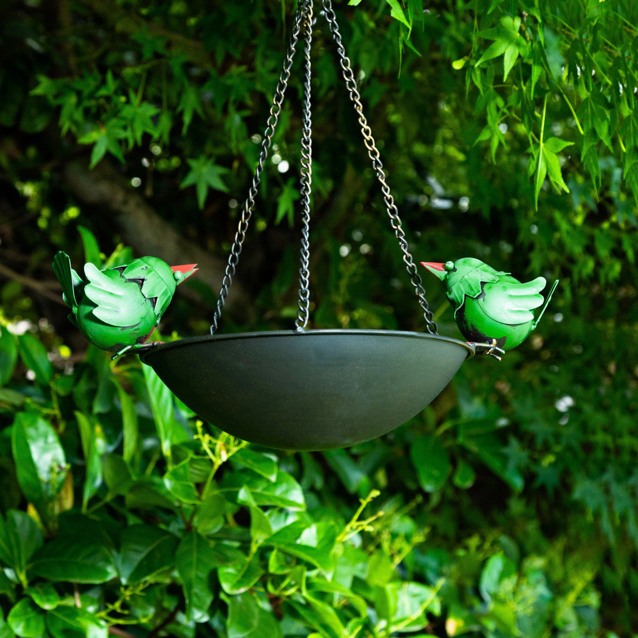 Two Bird Feeder Garden Decor