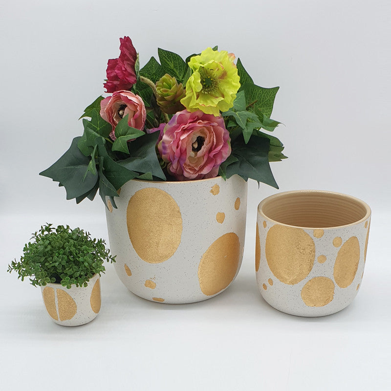 Gold Spot Ceramic Pot