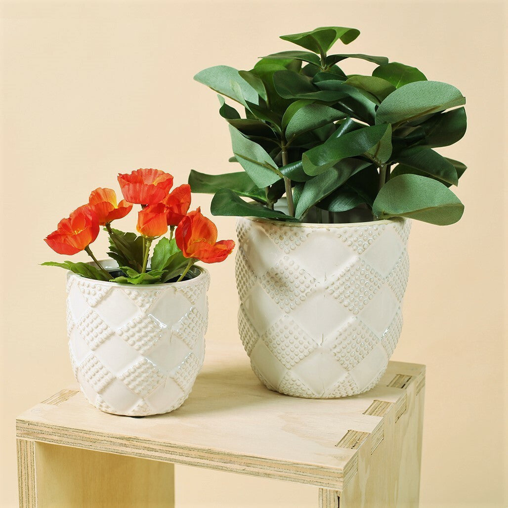 Diamond Ceramic Pot
