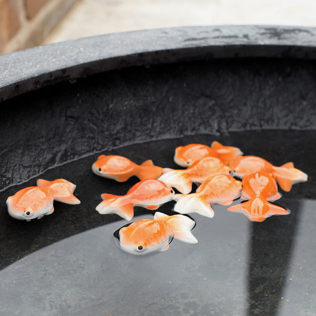 Gary The Gold Fish Ceramic Figurine