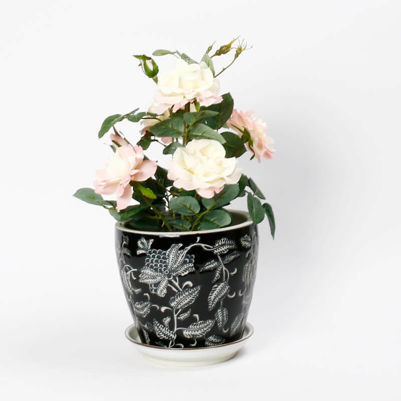Black Pine Ceramic Planter