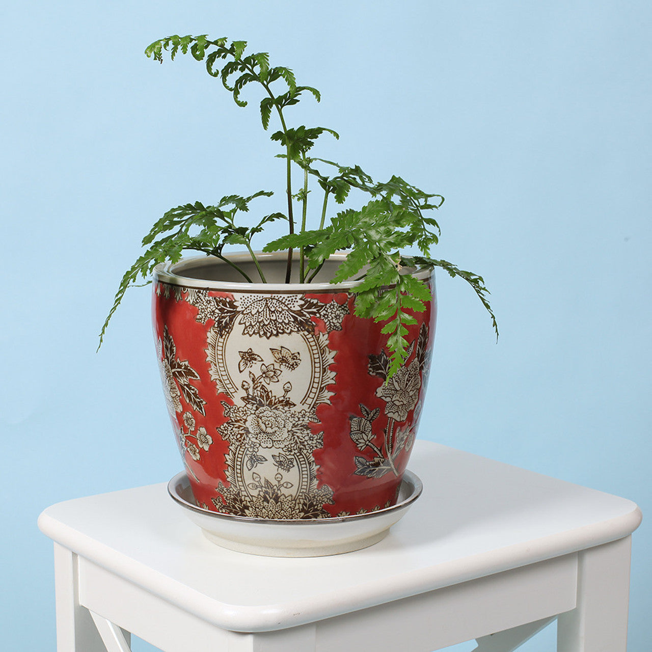 Tangerine Ceramic Planter