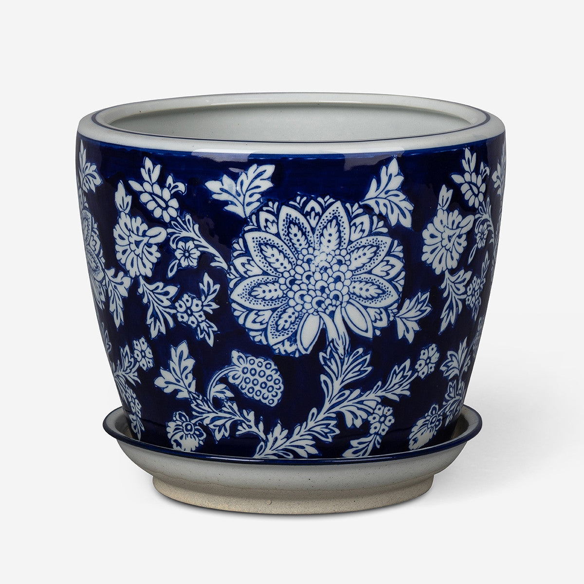 Sea Blue Ceramic Planter