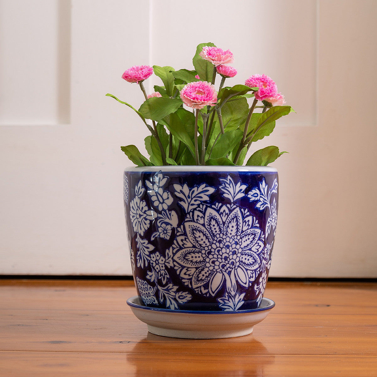 Sea Blue Ceramic Planter