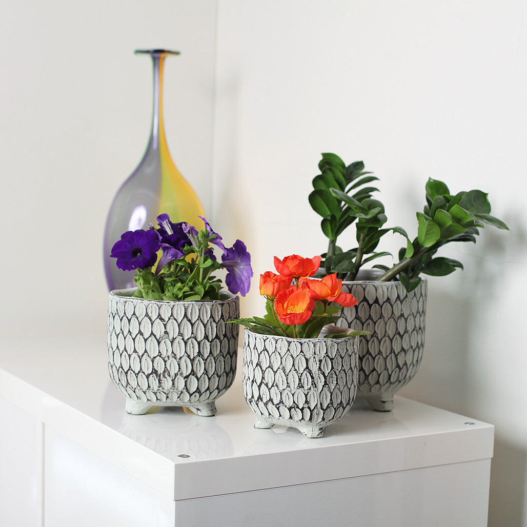 Embossed Leaf Planter