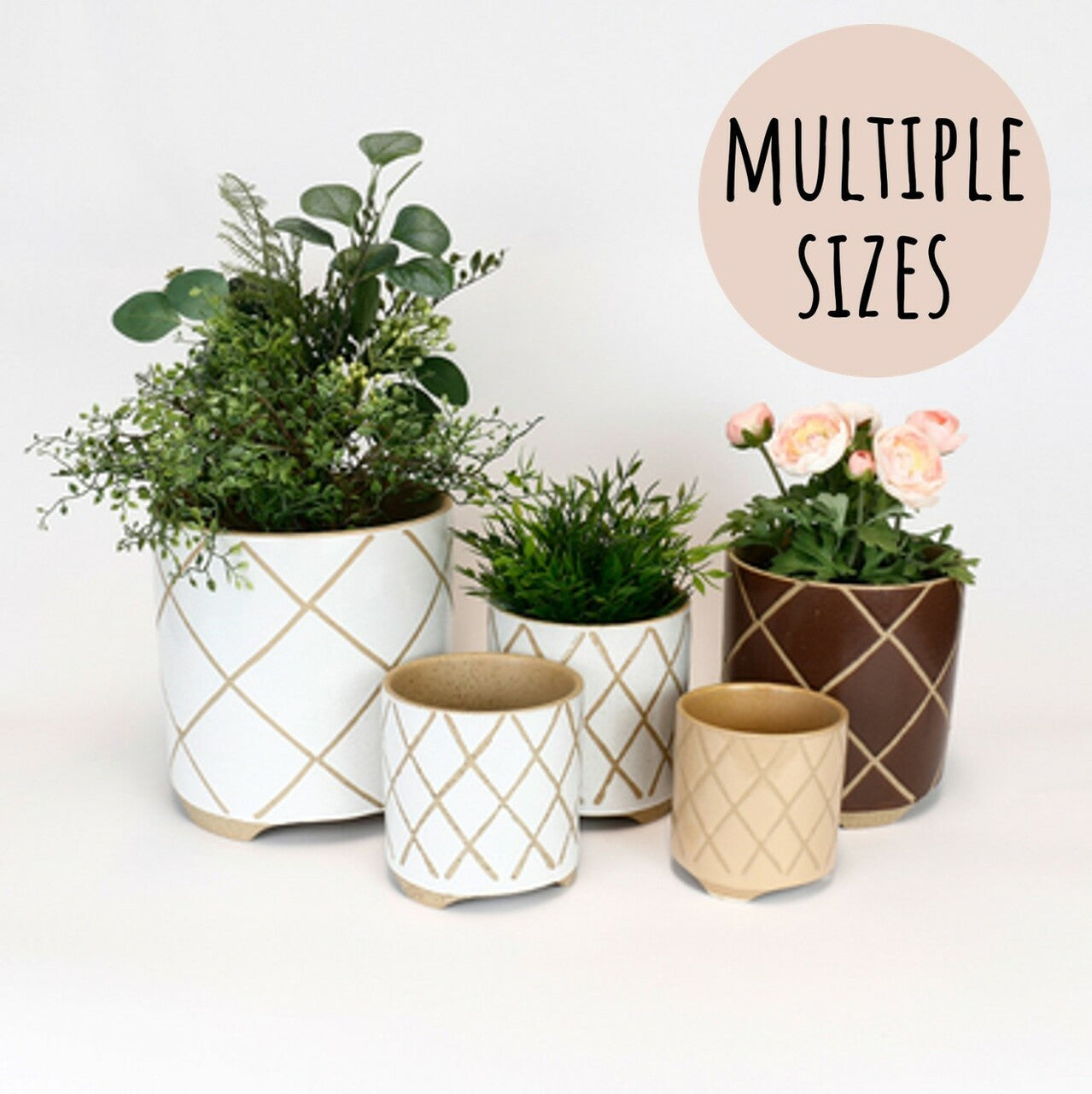 Tic Tac Toe Ceramic Pot