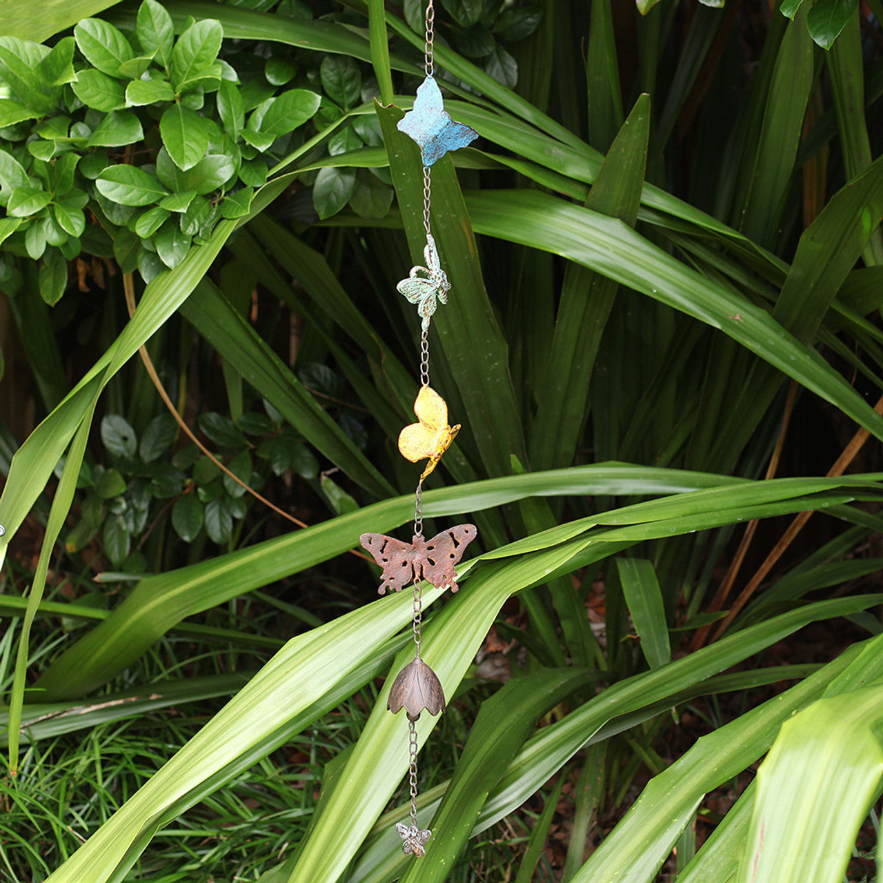 Hanging Butterfly Bell Chain Decor
