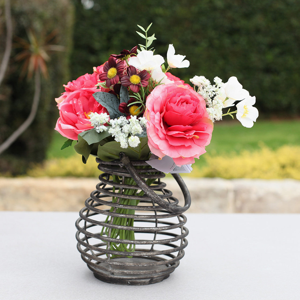Banded Metal Vase