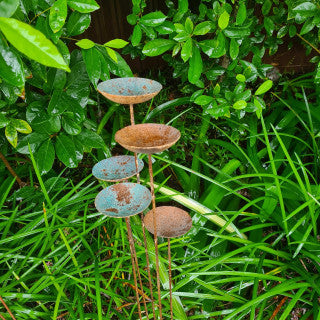 Patina Flower Garden Stake
