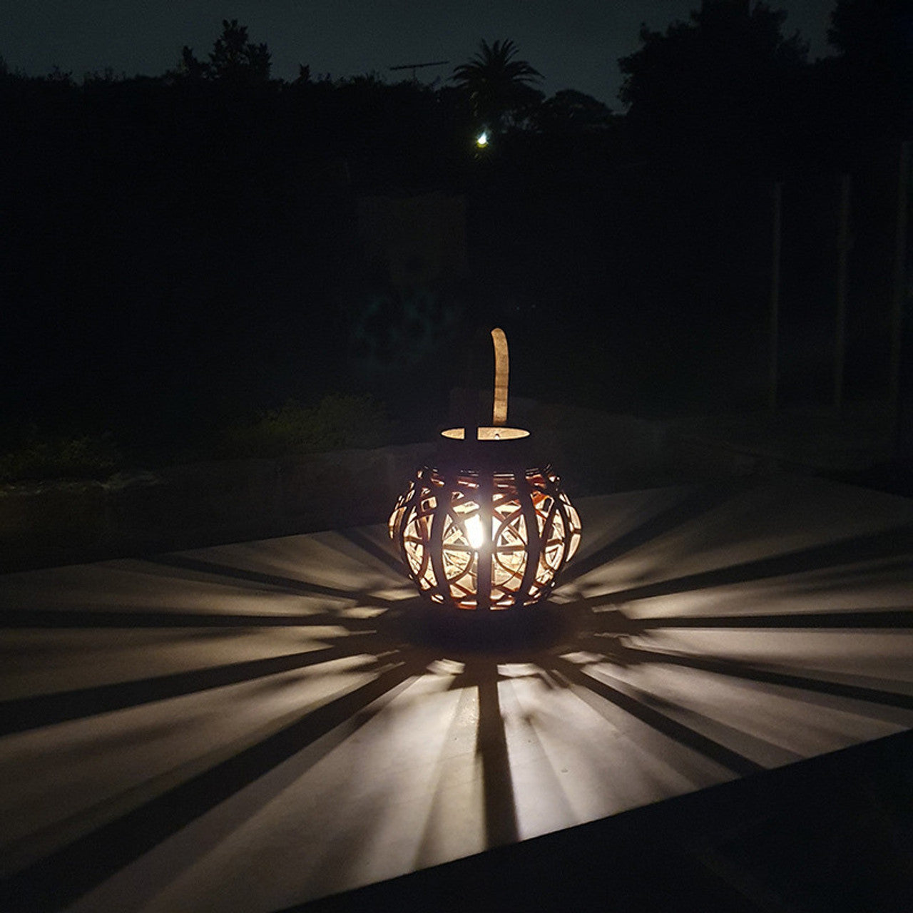 Bamboo Lantern With light