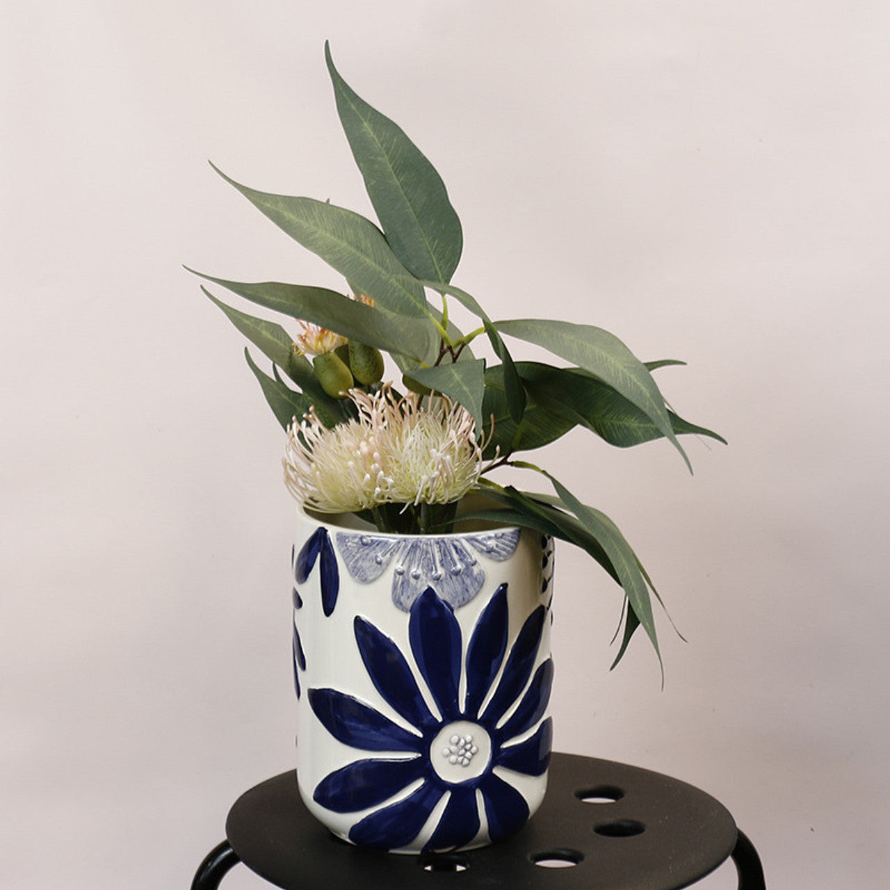Blue And White Planters