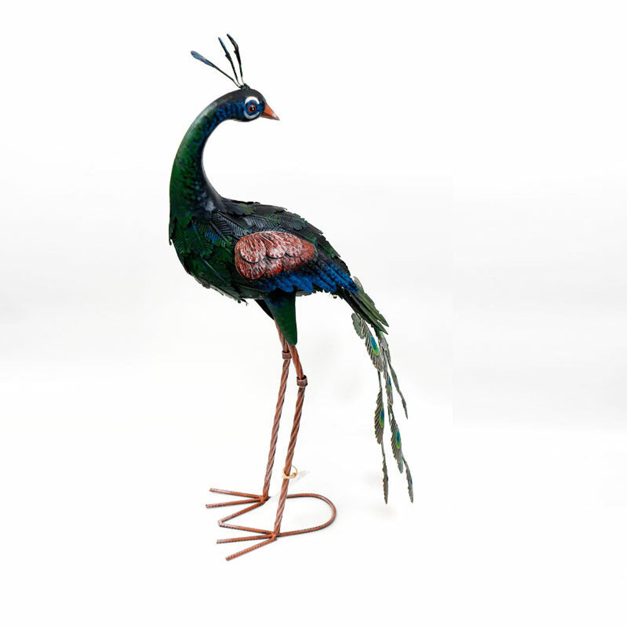 Standing Peacock Garden Decor