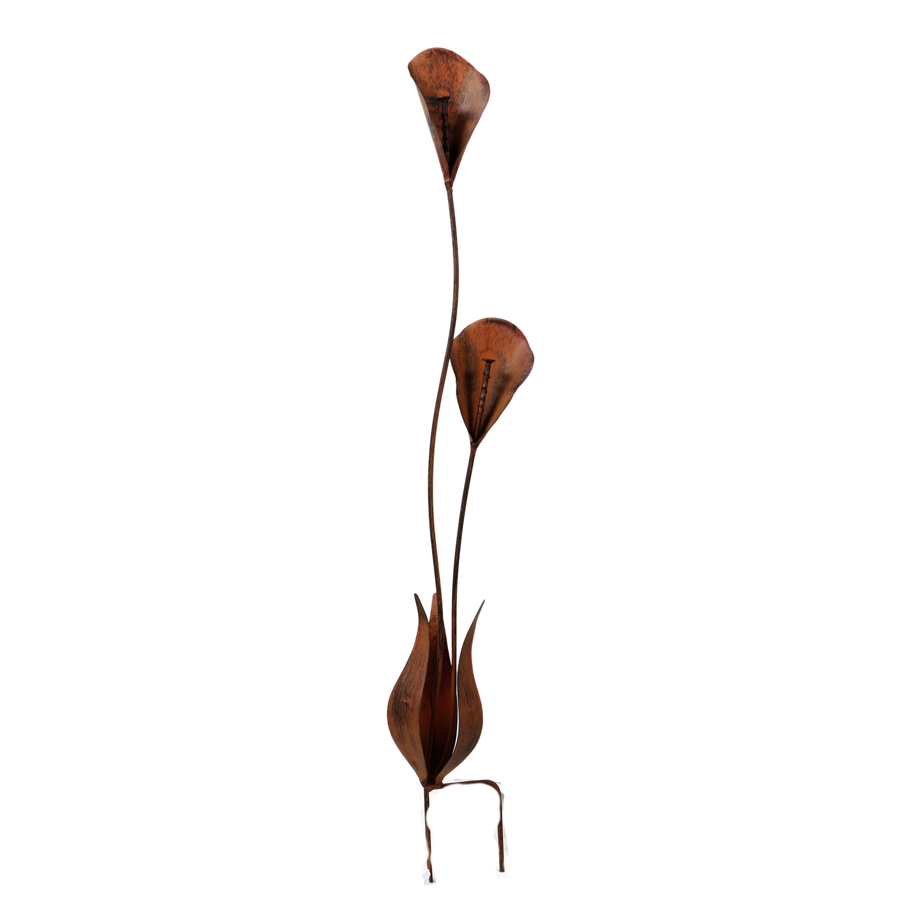 Swaying Lilies Rustic Garden Stake