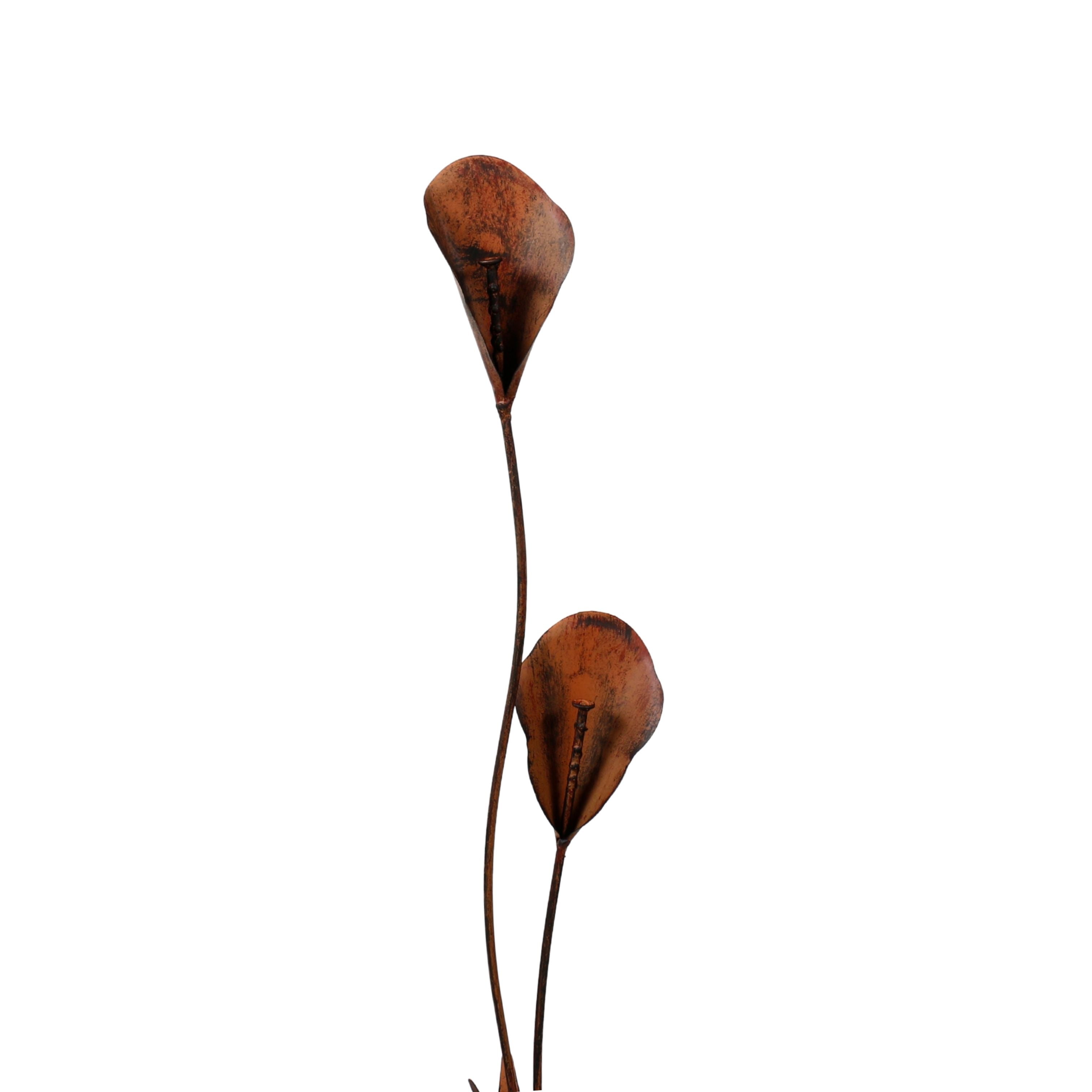 Swaying Lilies Rustic Garden Stake