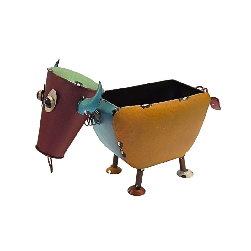 Moo-ve Over Metal Garden Planter