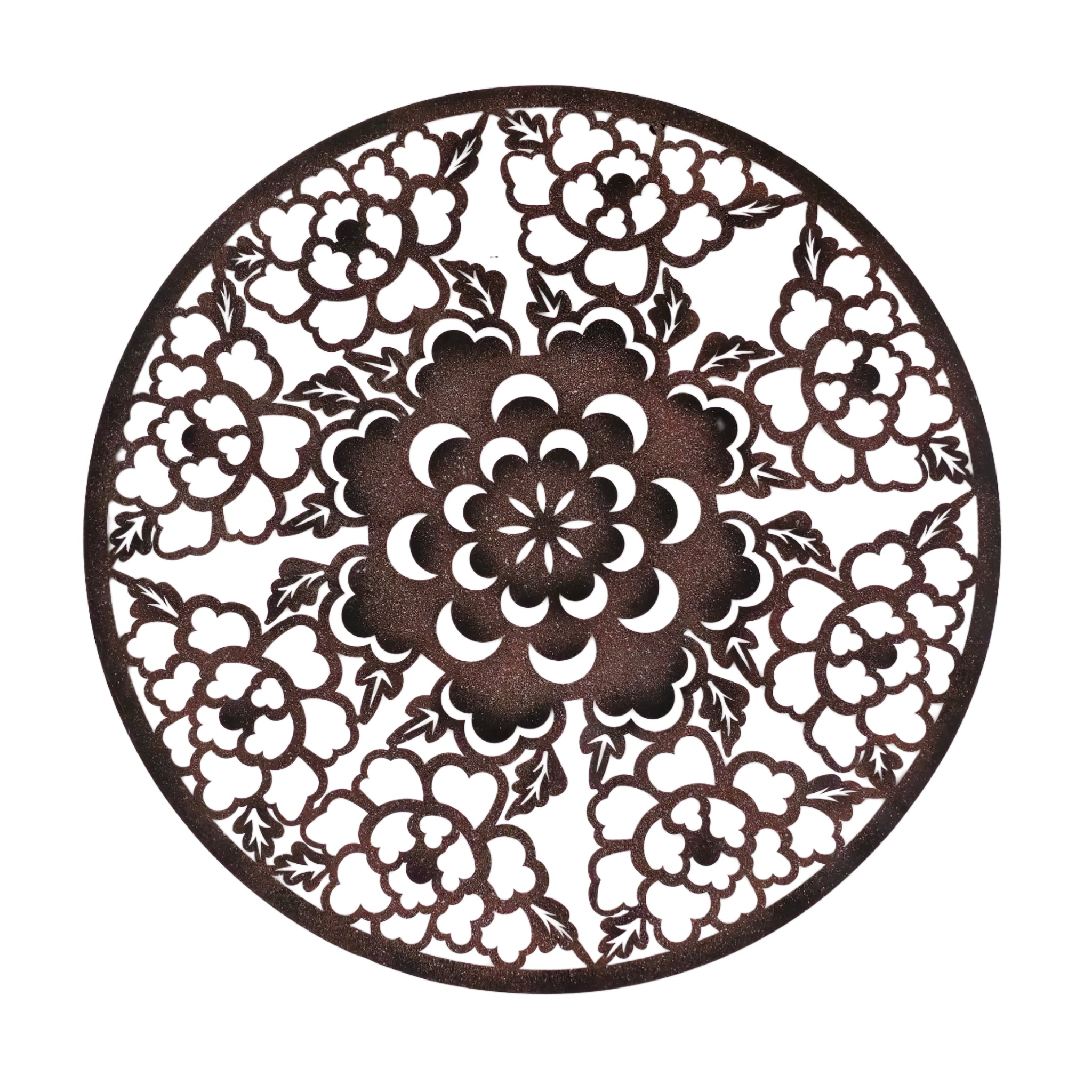 DESERT ROSE MANDALA WALL ART