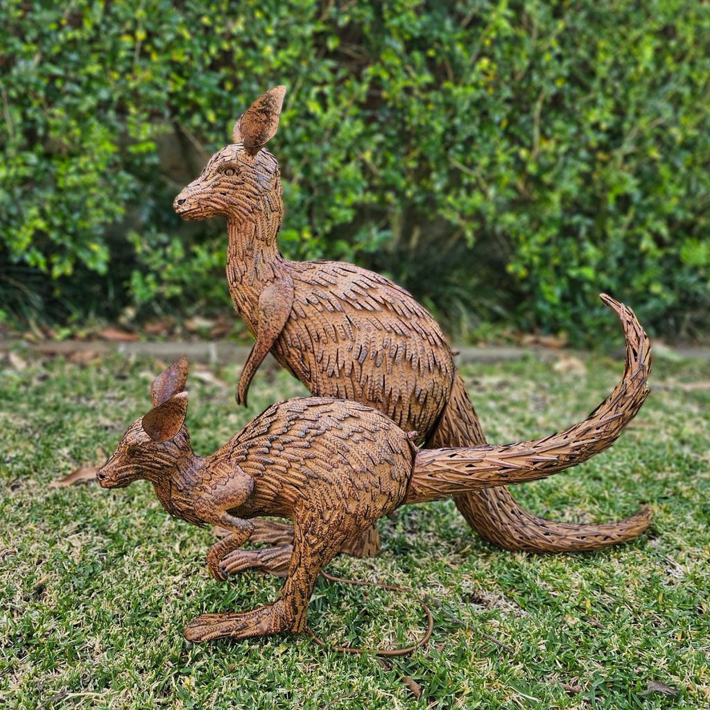 Mama Kangaroo Garden Sculpture
