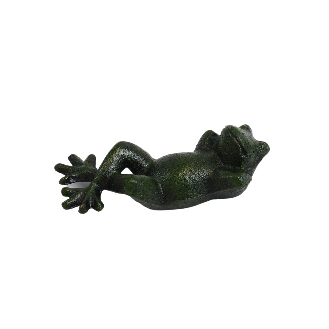 Sunning Frog Cast Iron Decor