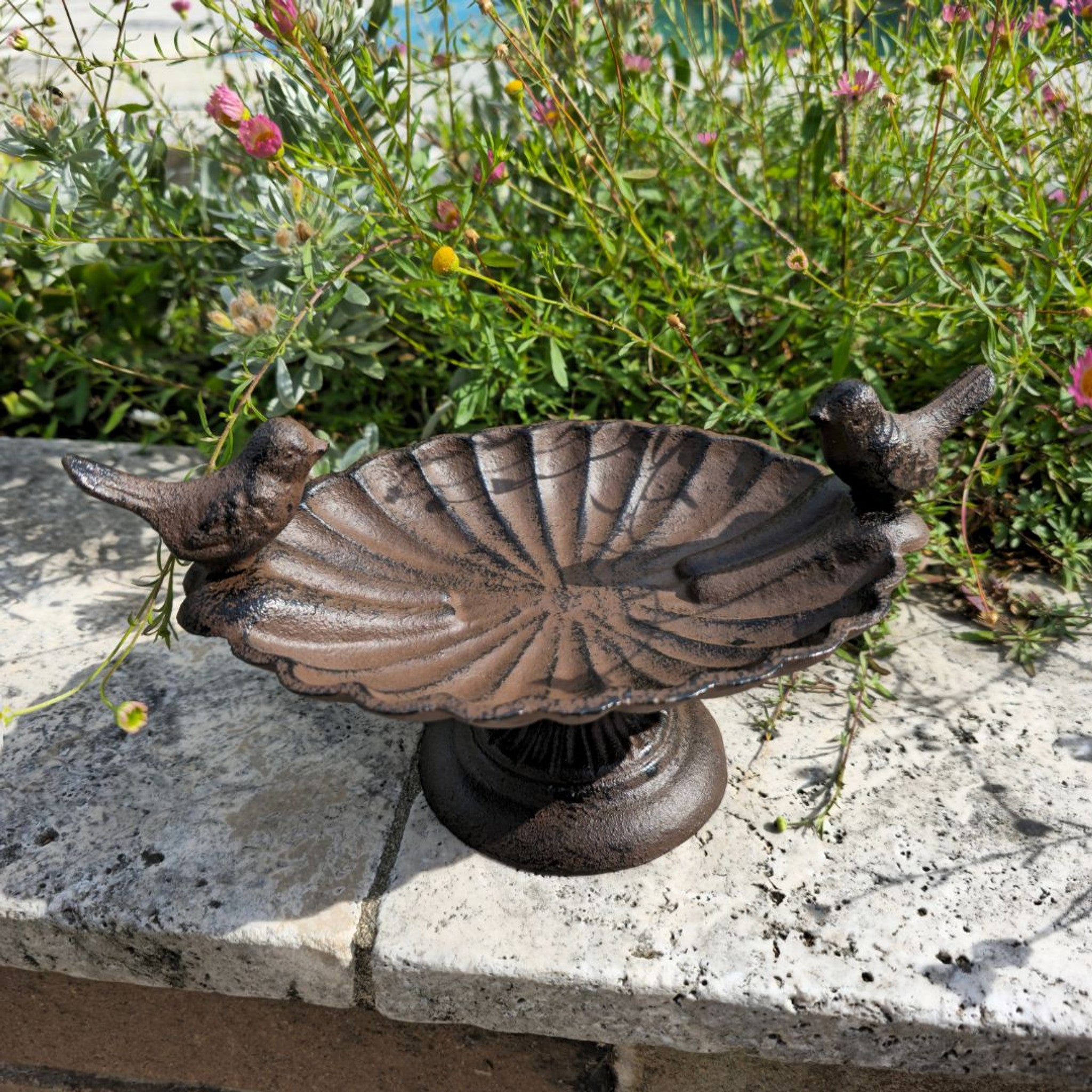 Cast iron birdfeeder