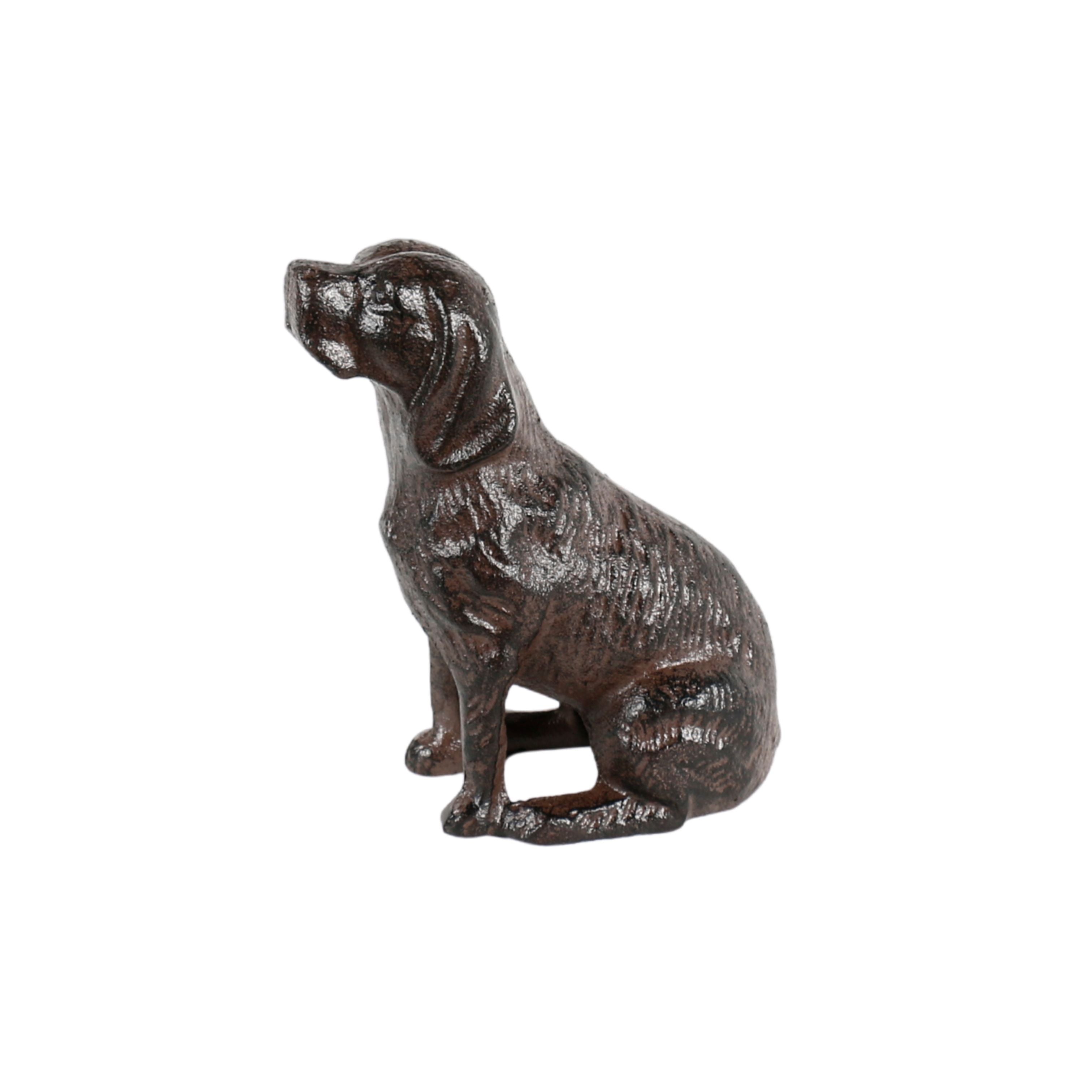 Waiting for Walkies Cast Iron Dog Garden Ornament