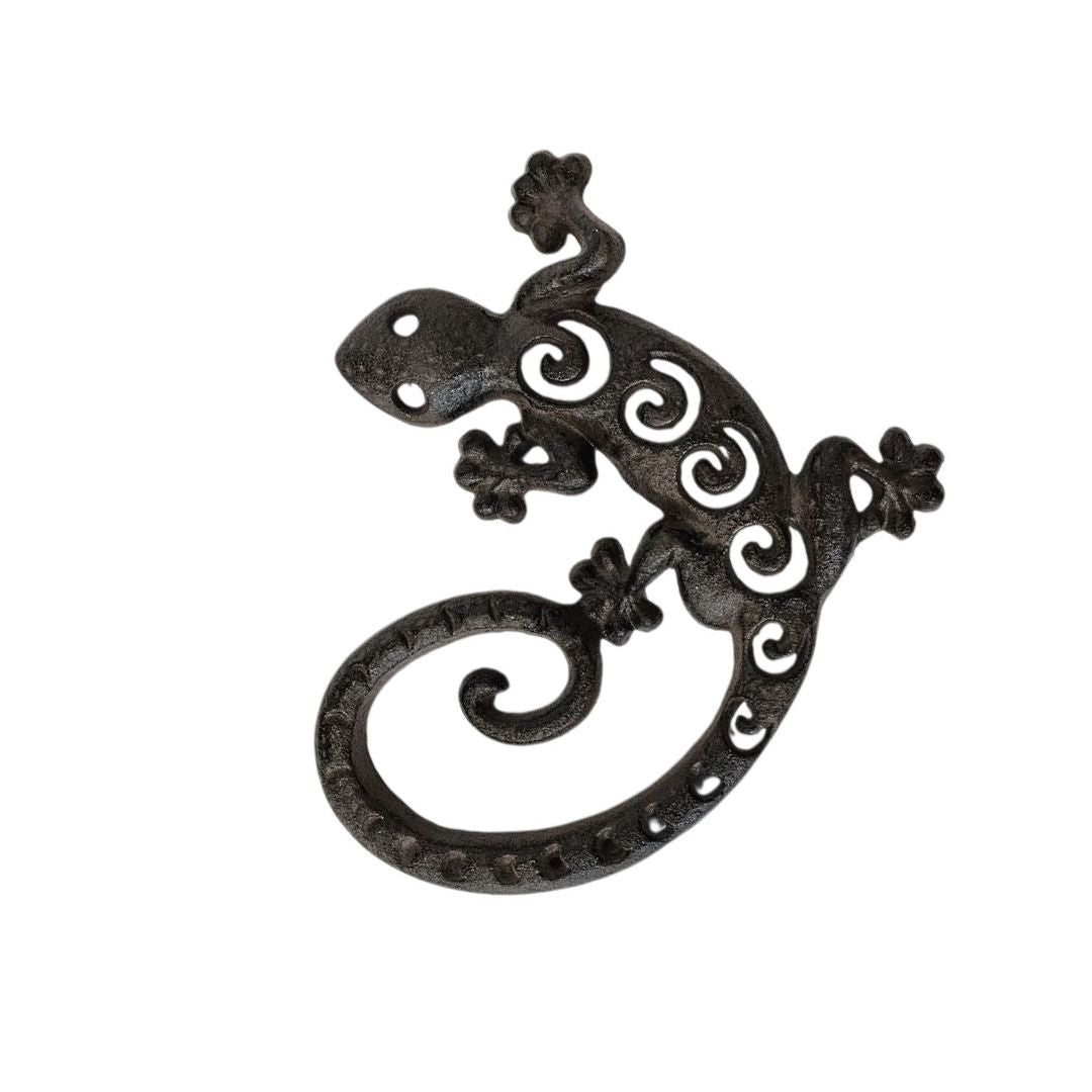 Decorative Cast Iron Gecko