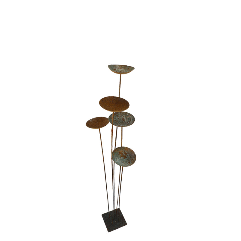 Patina Flower Garden Stake