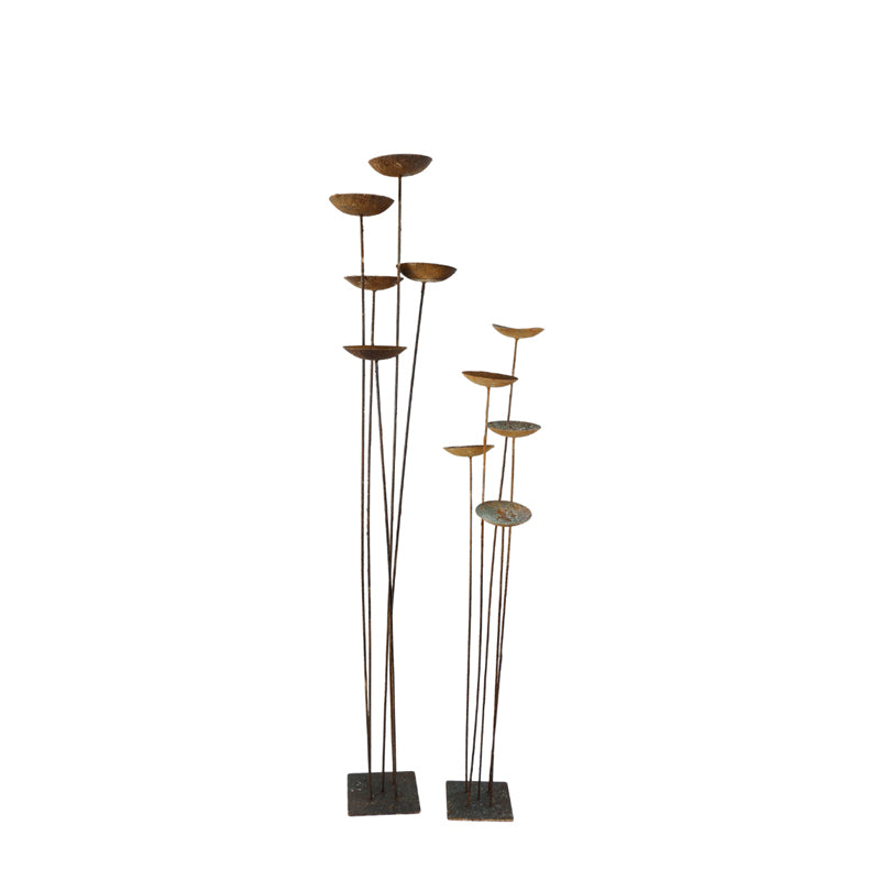 Patina Flower Garden Stake