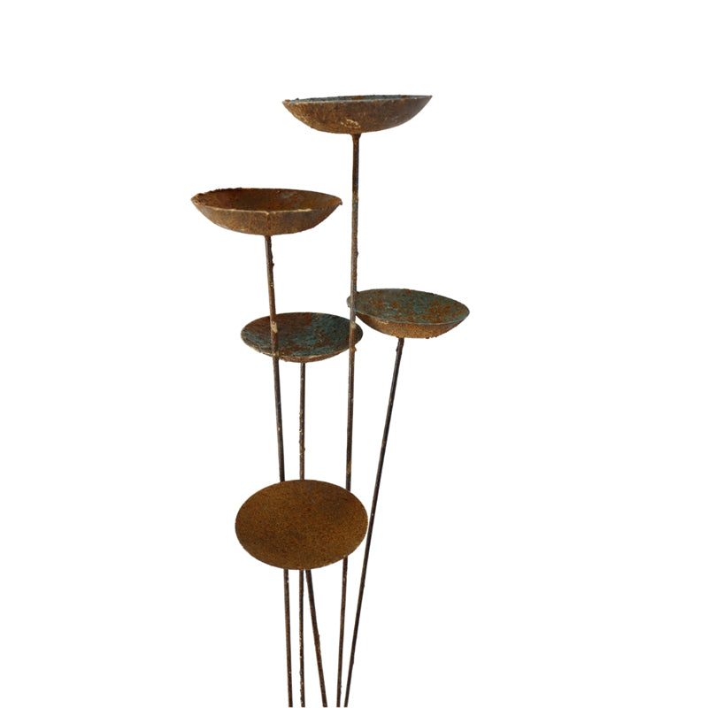Patina Flower Garden Stake