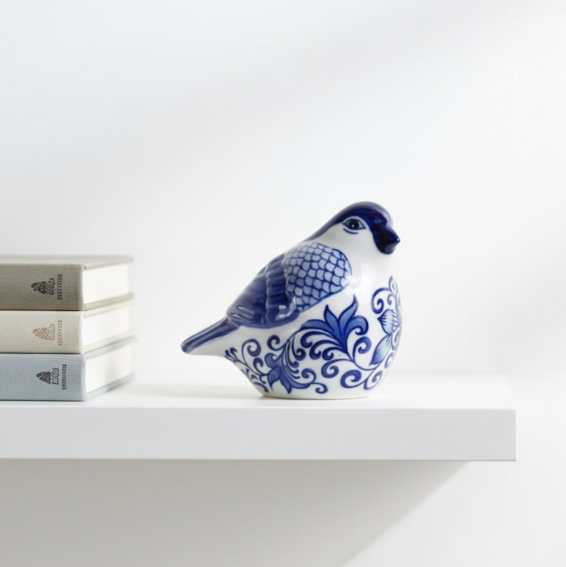 Indigo Garden Songbird Figurine