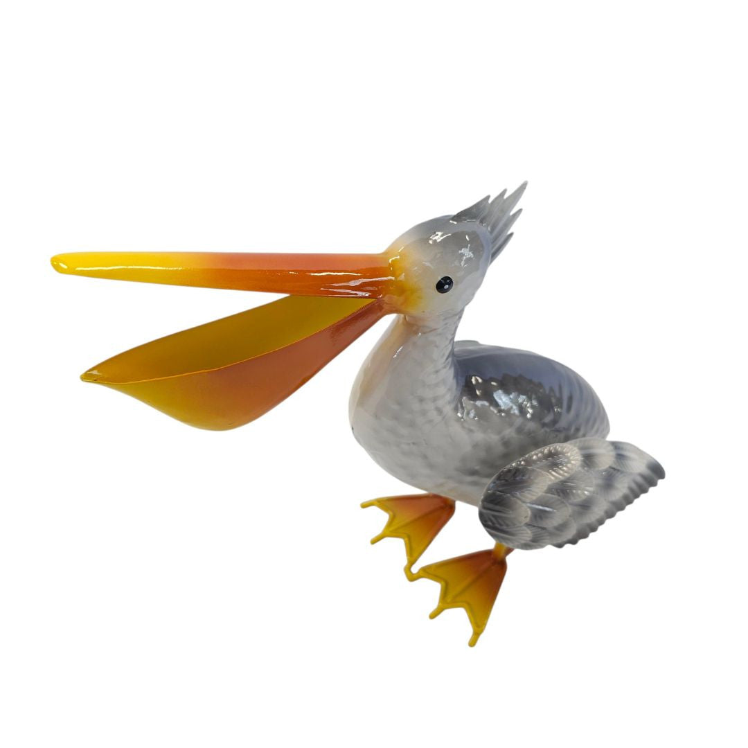 Hand-Painted Metal Pelican Ornament