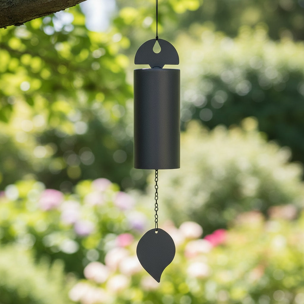 Modern Matte Metal Cylinder Wind Chime