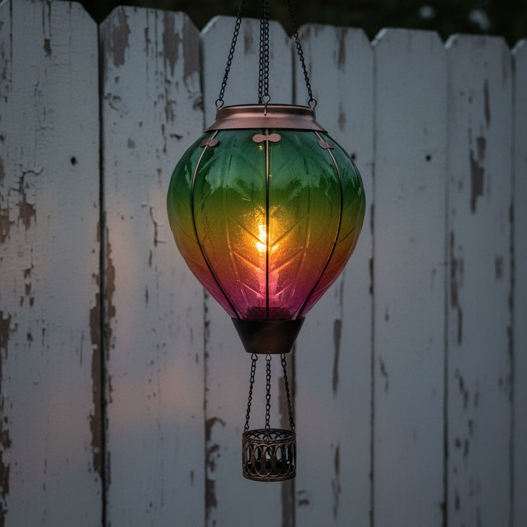 Rainbow Solar Hot Air Balloon Lantern