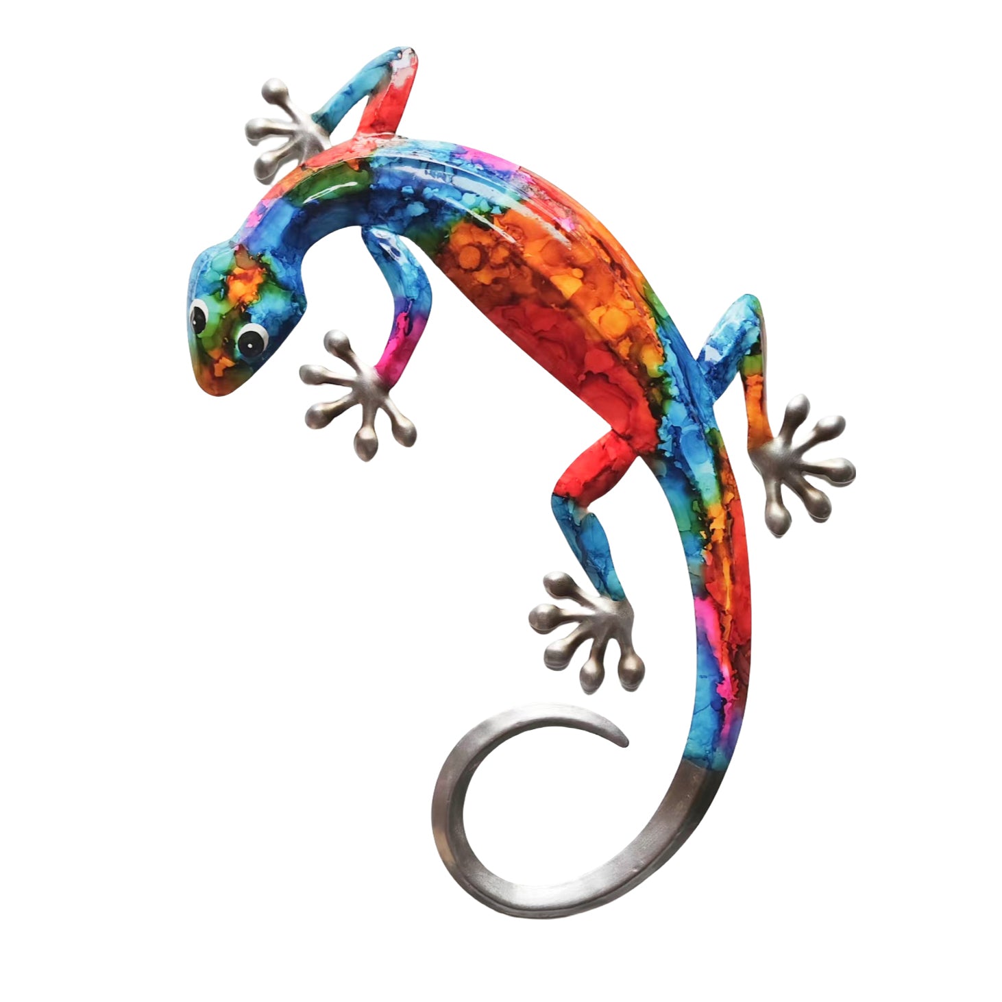 Rainbow Trails Gecko Wall Art