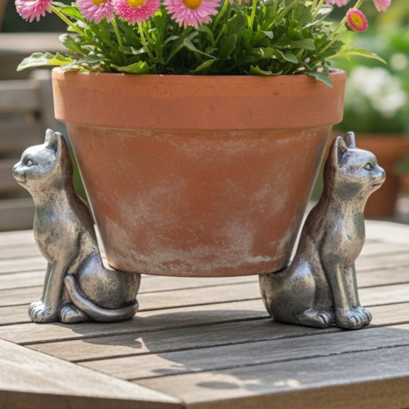 Purrfect Garden Mates Cat Pot Feet Set