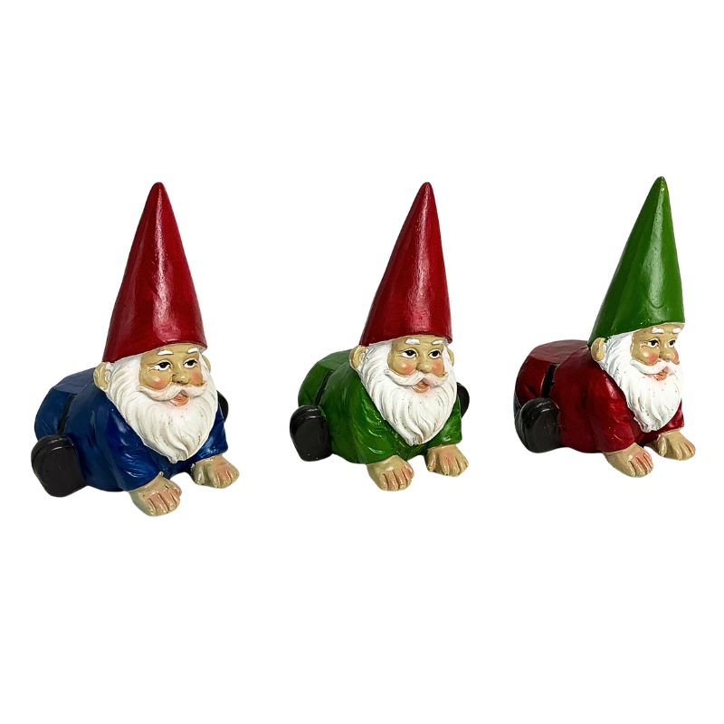 Cheerful Garden Gnome Pot Feet Set