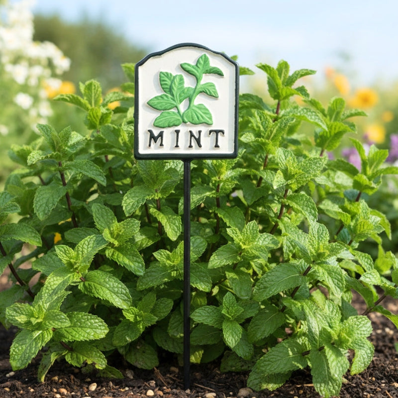 Colourful Mint Herb Garden Stake